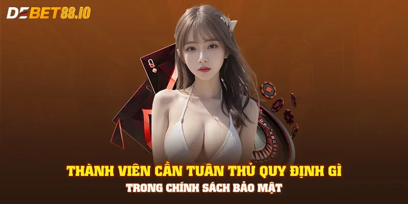 Thành viên cần tuân thủ quy định gì trong chính sách bảo mật
