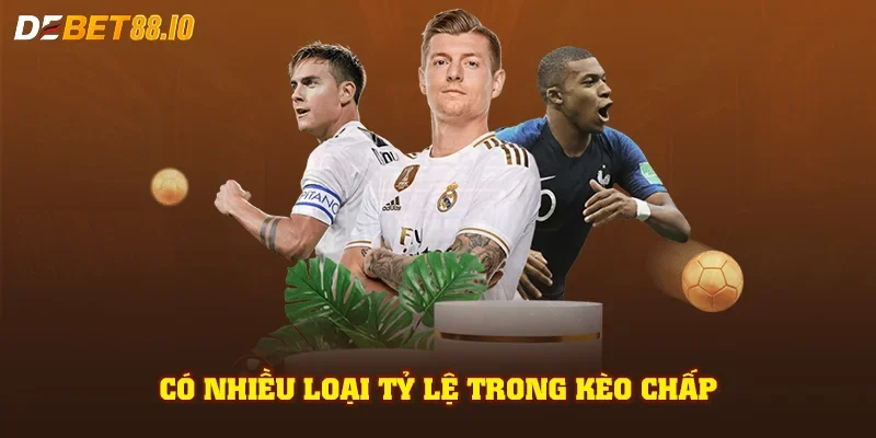 Có nhiều loại tỷ lệ trong kèo chấp