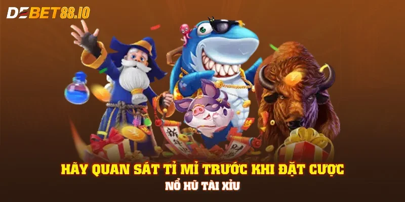 Hãy quan sát tỉ mỉ trước khi đặt cược nổ hũ tài xỉu